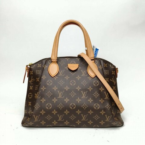 LOUIS VUITTON Rivoli餃子包中號36老花PVC2019肩背包