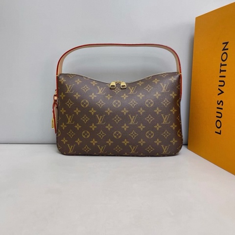 LV路易威登 slouchy小號老花hobo 芯片款