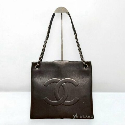 A13259-CHANEL 幻彩色牛皮浮雕大雙C鍊條托特包A91010