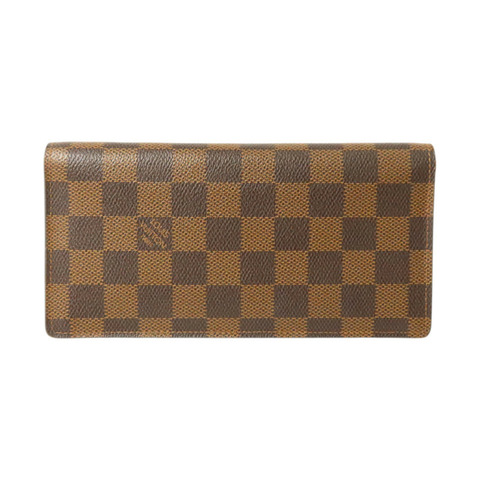 LOUIS VUITTON Damier Portefeuille Brazza金扣長錢包
