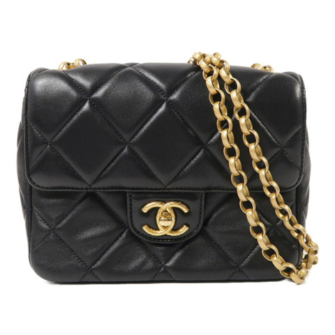CHANEL 羊皮皮革Chain Shoulder鏈帶肩背袋