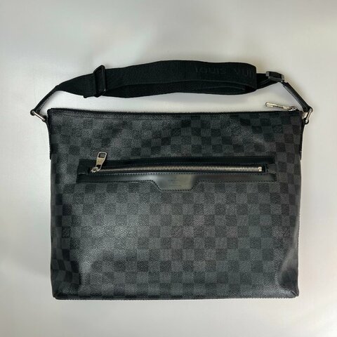 LV N41106 黑棋盤格MICK MM肩背包
