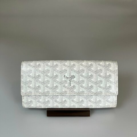 GOYARD   白色掀蓋長夾