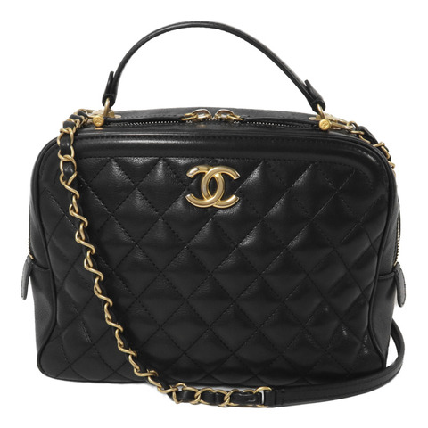 CHANEL 牛皮皮革Shoulder Bag With Handle鏈帶手挽肩背兩用袋