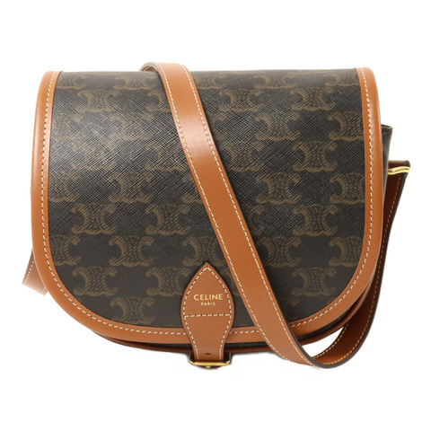 CELINE 塗層帆布Medium Folco肩背袋