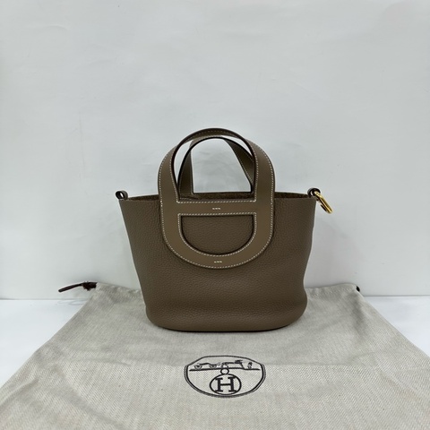 Hermes 愛馬仕 in the loop18大象灰金扣豬鼻子菜籃 U刻
