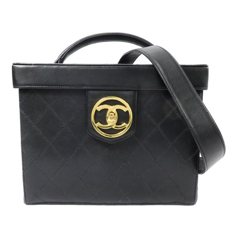 CHANEL 羊皮皮革Vintage Vanity Case手挽肩背兩用袋