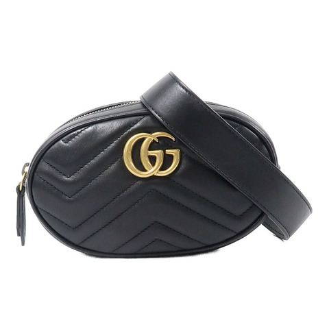 GUCCI 牛皮皮革GG Marmont Waist Bag腰包