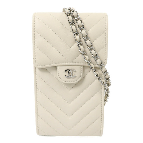 CHANEL 羊皮皮革Chain Shoulder Bag鏈帶肩背袋