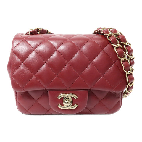 CHANEL 羊皮皮革Mini Classic 17鏈帶肩背袋
