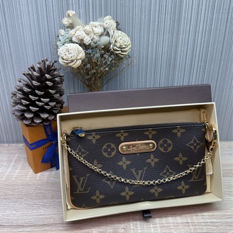 LV M60094 POCHETTE MILLA 小金鏈麻將包手提包