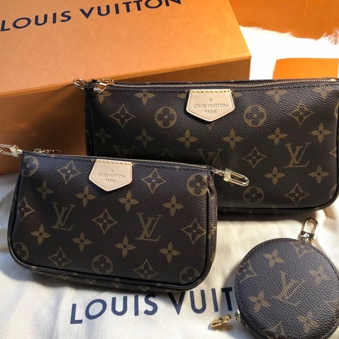 👜LV路易威登｜老花五合一 綠肩帶｜98新芯片款