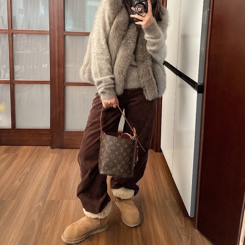 Louis Vuitton 路易威登👑 all in bb 老花水桶包 99新 芯片款 尺寸：17×19 附件：肩帶 子袋 塵袋 26年3月小票 包裝盒