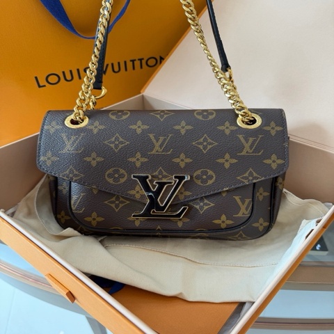 路易威登/LV passy老花郵差包鏈條包 編碼20