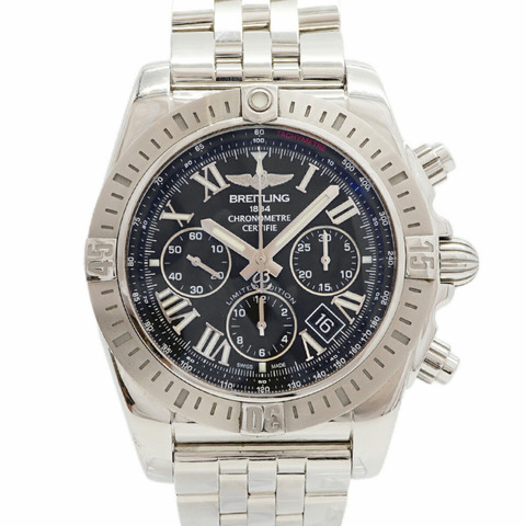 百年靈 Chronomat 44 JSP 日本限量版（500 枚）AB01153A AB0115 黑色錶盤男士腕錶