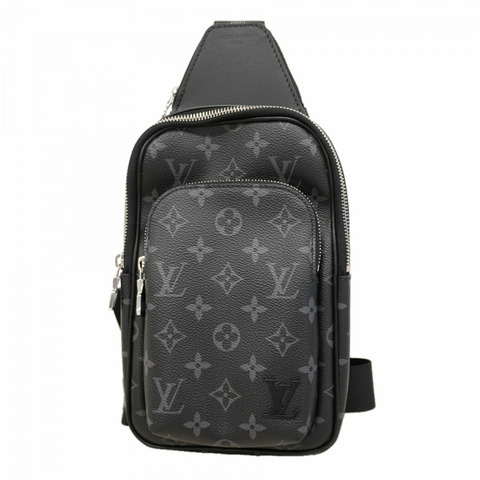 路易威登 Monogram Eclipse Avenue 斜背包 PM M47137 黑色 男士