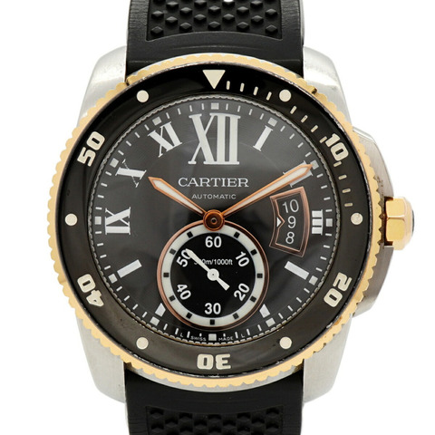 卡地亞 Calibre Diver W7100055 黑色錶盤男士腕錶