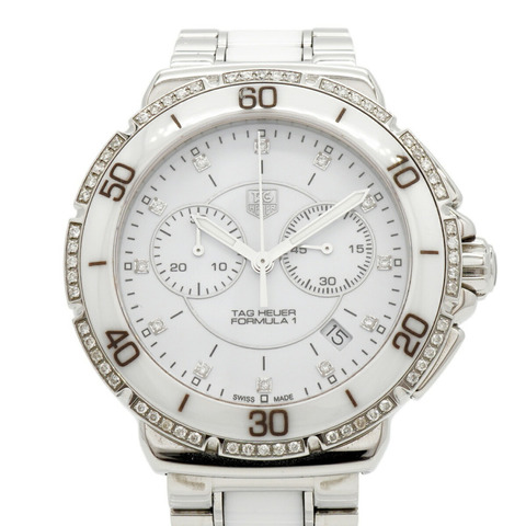 TAG Heuer 豪雅一級方程式鑽石 CAH1213 白色錶盤男士腕錶