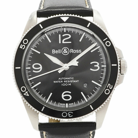 Bell & Ross BR V2-92 黑色精鋼 BRV2-92-BL-ST SCA 錶盤男士腕錶