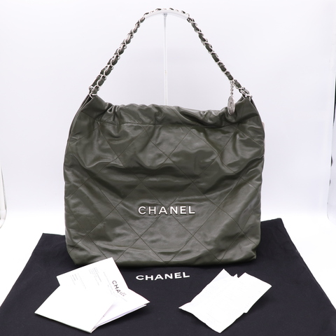 Chanel 抹茶綠 22 BAG  小號