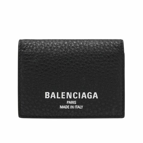 【Balenciaga 巴黎世家】Credit Mini 迷你 三折 牛皮 卡夾 皮夾 短夾 黑色 8531482ABV01000