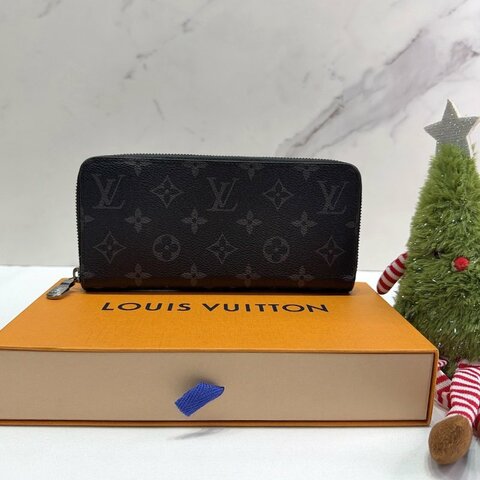 LV Monogram Eclipse黑老花拉鍊長夾
