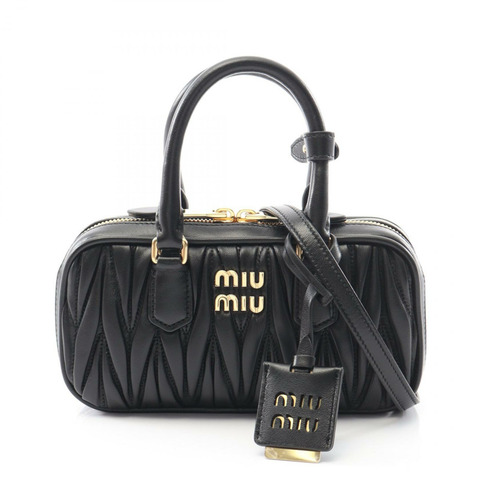 Miu Miu MATELASSE 單肩手提包 5BP088AN88F0002 黑色真皮 全新 女士