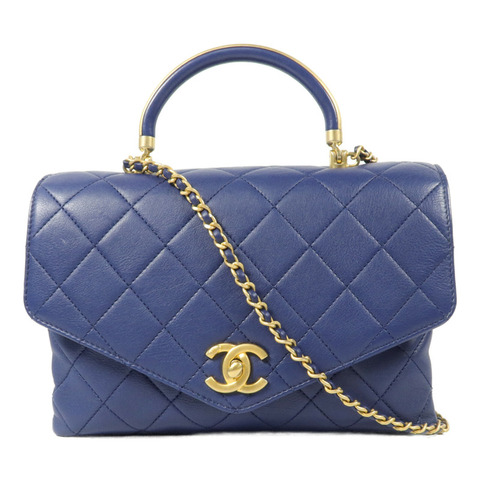 CHANEL 牛皮皮革Shoulder Bag鏈帶手挽肩背兩用袋