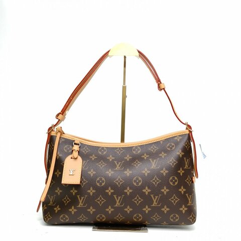 LOUIS VUITTON CARRYALLEastWest老花PVC金扣晶片肩背包