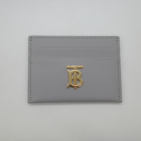 Burberry 巴寶莉 灰色 牛皮 名片夾 卡夾