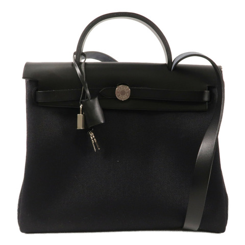 HERMES 帆布Herbag PM手挽肩背兩用袋