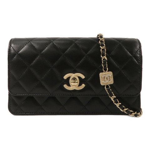 CHANEL 羊皮皮革Chain Shoulder鏈帶肩背袋