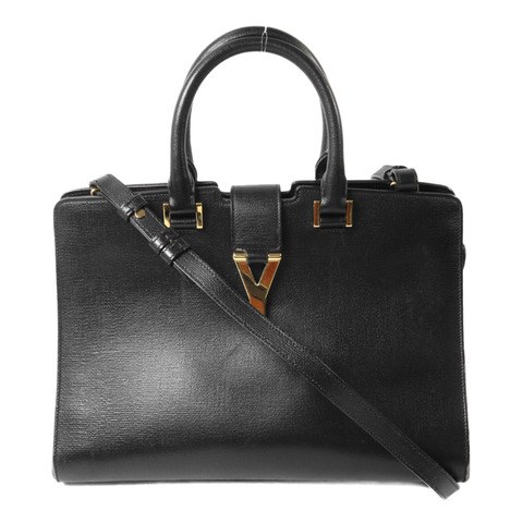 YVES SAINT LAURENT 牛皮皮革Cabas Chyc手挽肩背兩用袋
