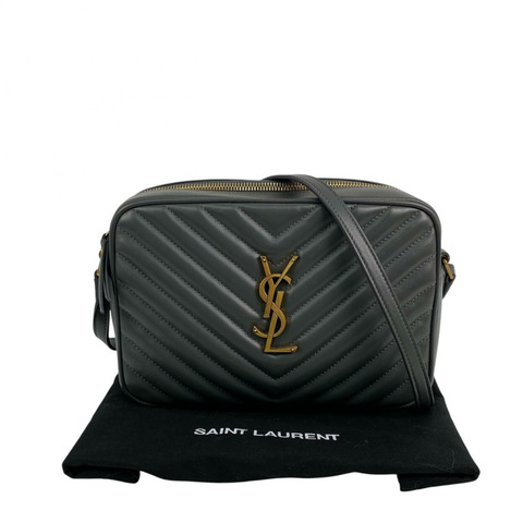 △ SAINT LAURENT 聖羅蘭 Grey Calfskin Lou Camera Crossbody Bag 灰色小牛皮斜揹袋 GLT761554-267011931