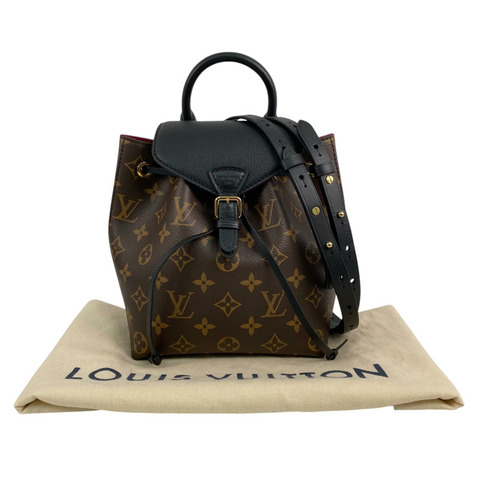 △ LOUIS VUITTON 路易·威登 Brown Coated Canvas Monogram Montsouris BB Backpack 啡色塗層帆布經典老花背包 M45516-267012371