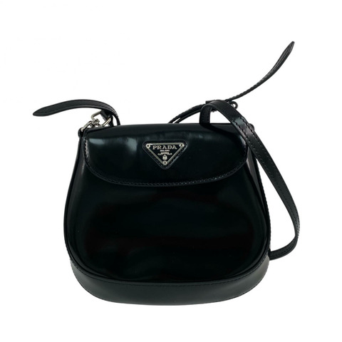 △ PRADA 普拉達 Black Smooth Calfskin Cleo 2 way bag 黑色滑面小牛皮兩用袋 1BH188-267012656