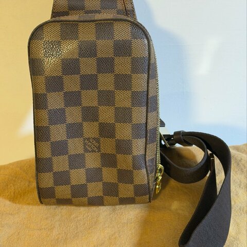 LOUIS VUITTON LV 路易威登 棋盤格 胸口包 棋盤格腰包