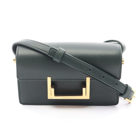 SAINT LAURENT PARIS 經典款 lulu 單肩包 318249 皮革 綠色 二手 女士