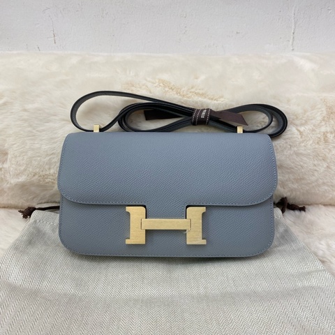 Mini Constance 木偶灰淡金Epsom K