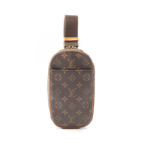 路易威登 Pochette Gange 腰包 M51870 Monogram 帆布皮革棕色二手