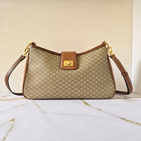 Celine 凱旋門旋轉扣流浪包 單肩包 側背包 斜背包 中古包 二手包