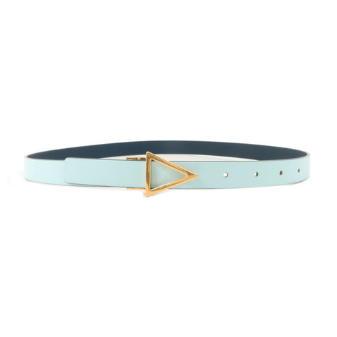 BOTTEGA VENETA 牛皮皮革Triangle Buckle Belt 80cm皮帶