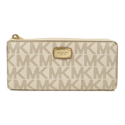 Michael Kors 塗層帆布Jet Set Travel Long Wallet長錢包
