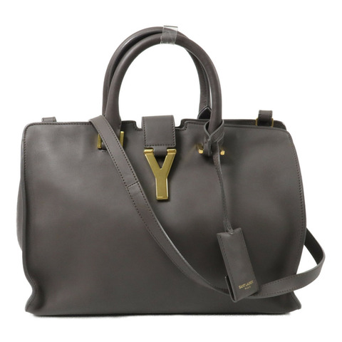 YVES SAINT LAURENT 牛皮皮革Cabas Y手挽肩背兩用袋