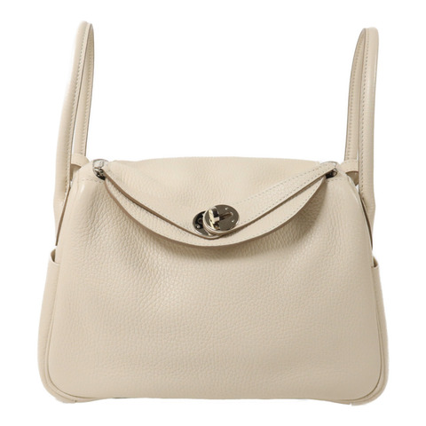 HERMES Clemence皮革Lindy 26手挽肩背兩用袋Beton