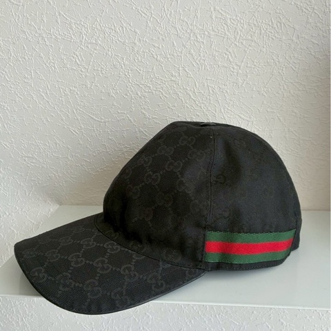 Gucci 黑緹花棒球帽🧢