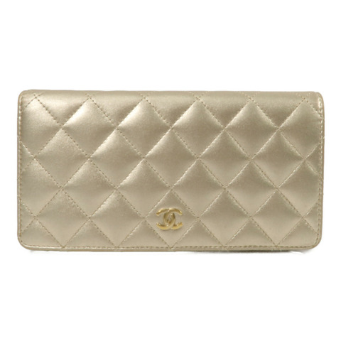 CHANEL 羊皮皮革Long Wallet長錢包