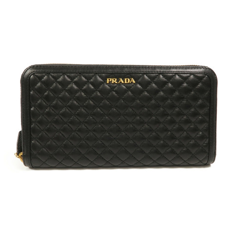 PRADA 牛皮皮革Zipper Long Wallet長錢包