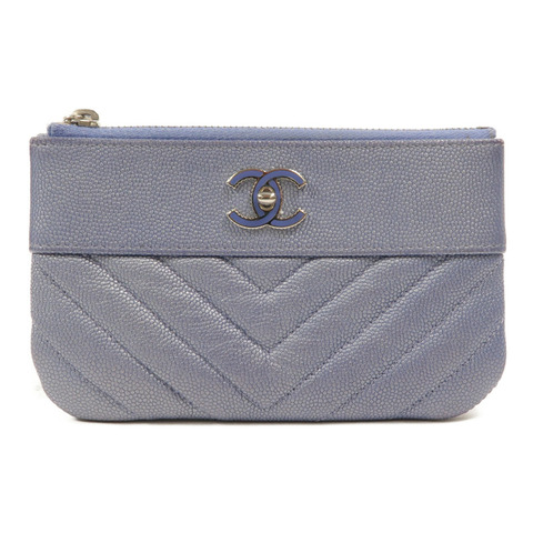 CHANEL 牛皮皮革Mini O Case Pouch零錢包