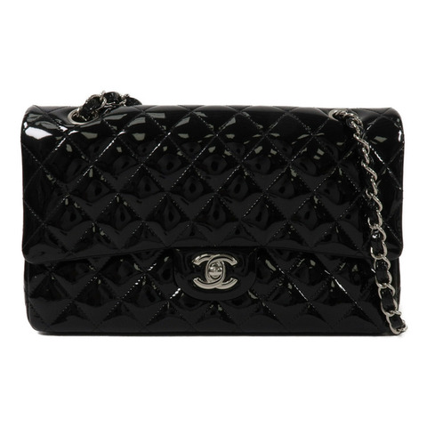 CHANEL 漆皮皮革Classic 25鏈帶肩背袋